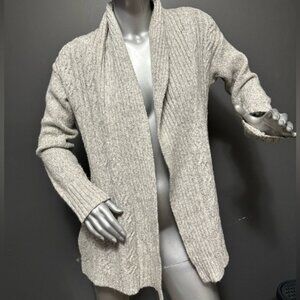 Eddie Bauer Greige Knit Cardigan